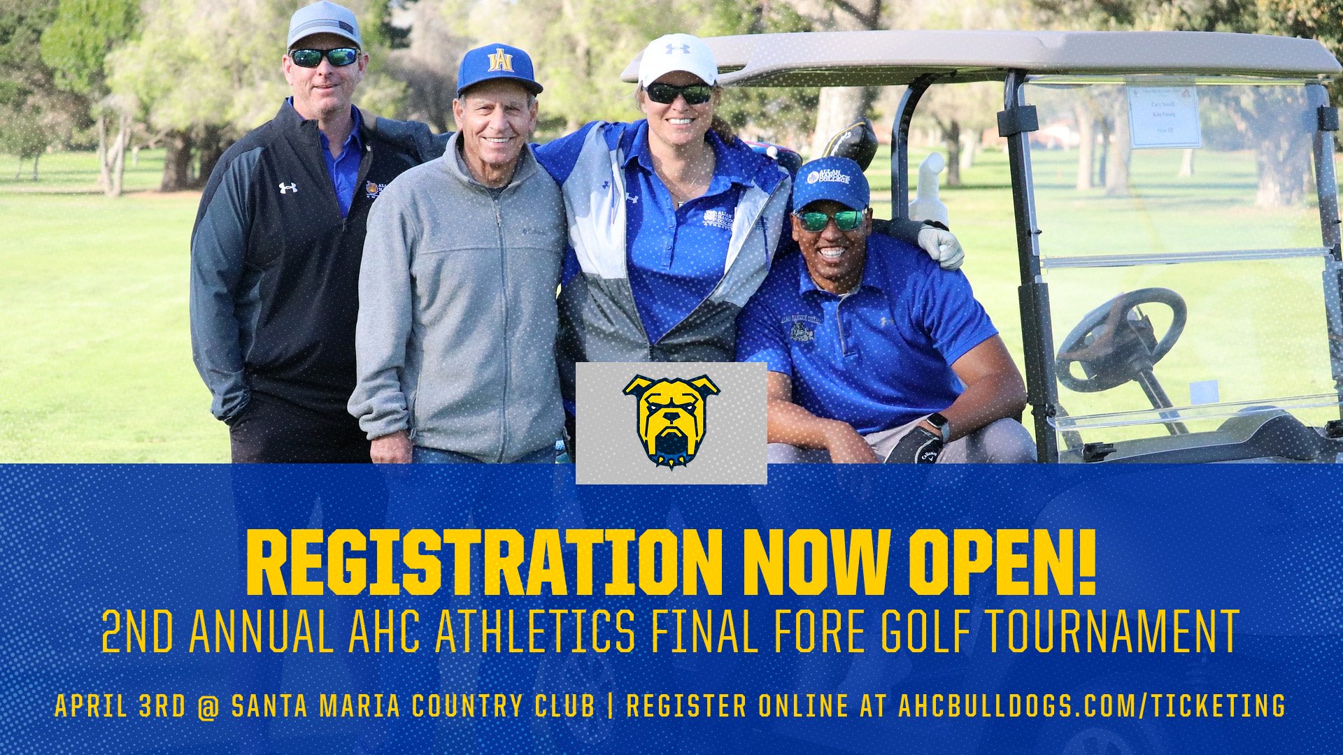 Registration Now Open: 2nd Annual AHC Athletics Final Fore Golf Tournament Set for April 3rd