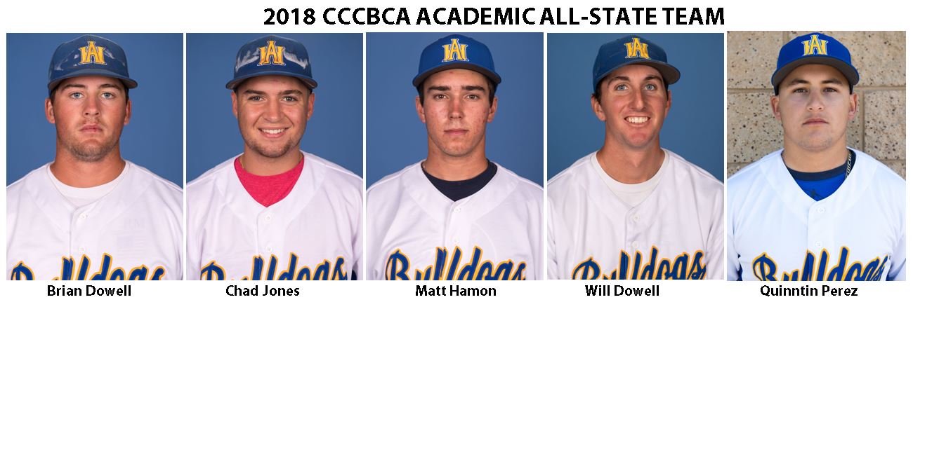 Five Hancock Baseball Players Named to 2018 Academic All-State Team