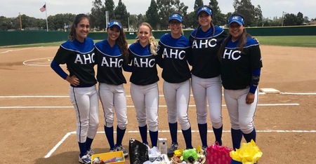 Hancock Softball Sweeps Doubleheader From Oxnard; Killough Hits for Cycle, Drives in Ten and Earns Win in Game Two