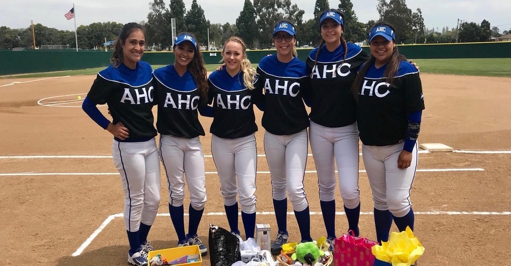 Hancock Softball Sweeps Doubleheader From Oxnard; Killough Hits for Cycle, Drives in Ten and Earns Win in Game Two