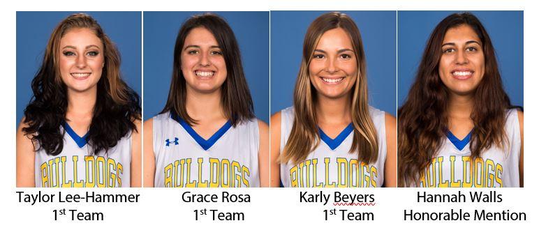 Four Lady Bulldogs Score All-Conference Honors, Including Three Voted to First Team