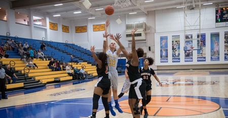 Trio of Sophomores Leads Hancock Women's Basketball to 65-62 Overtime Win at Taft