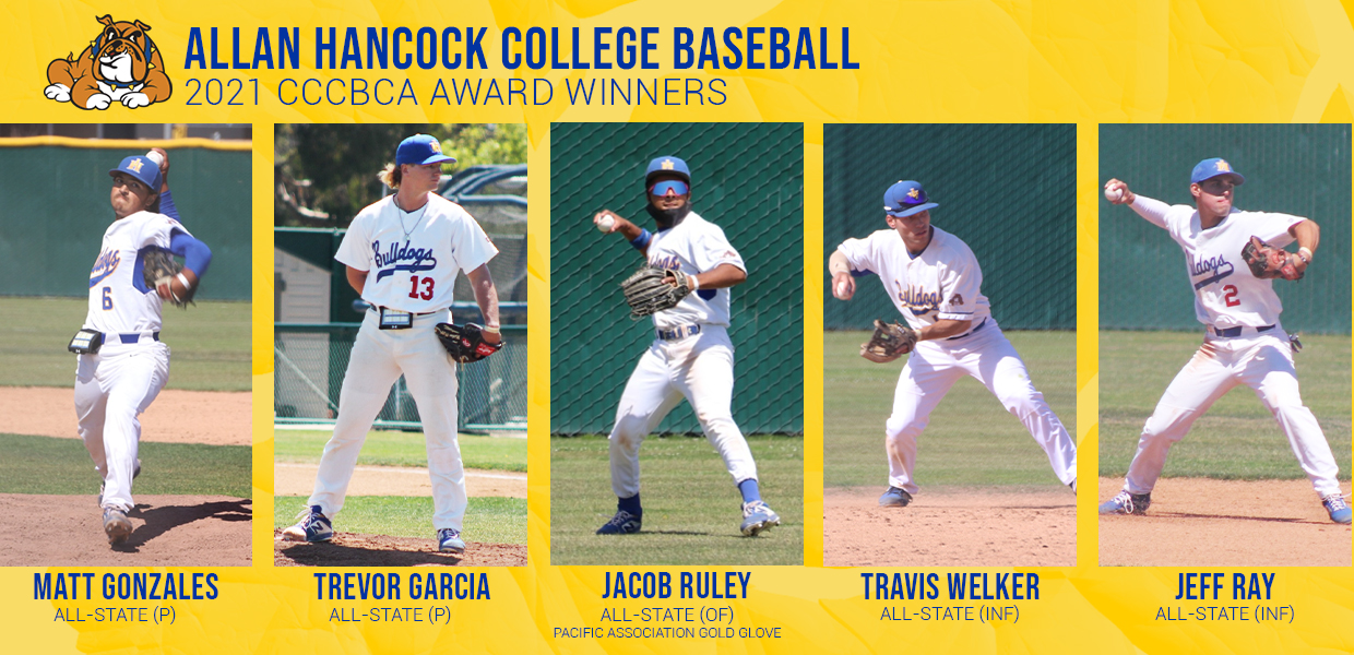 Bulldogs Place Five on All-State Squad, Ruley Named as Pacific Association Gold Glove recipient