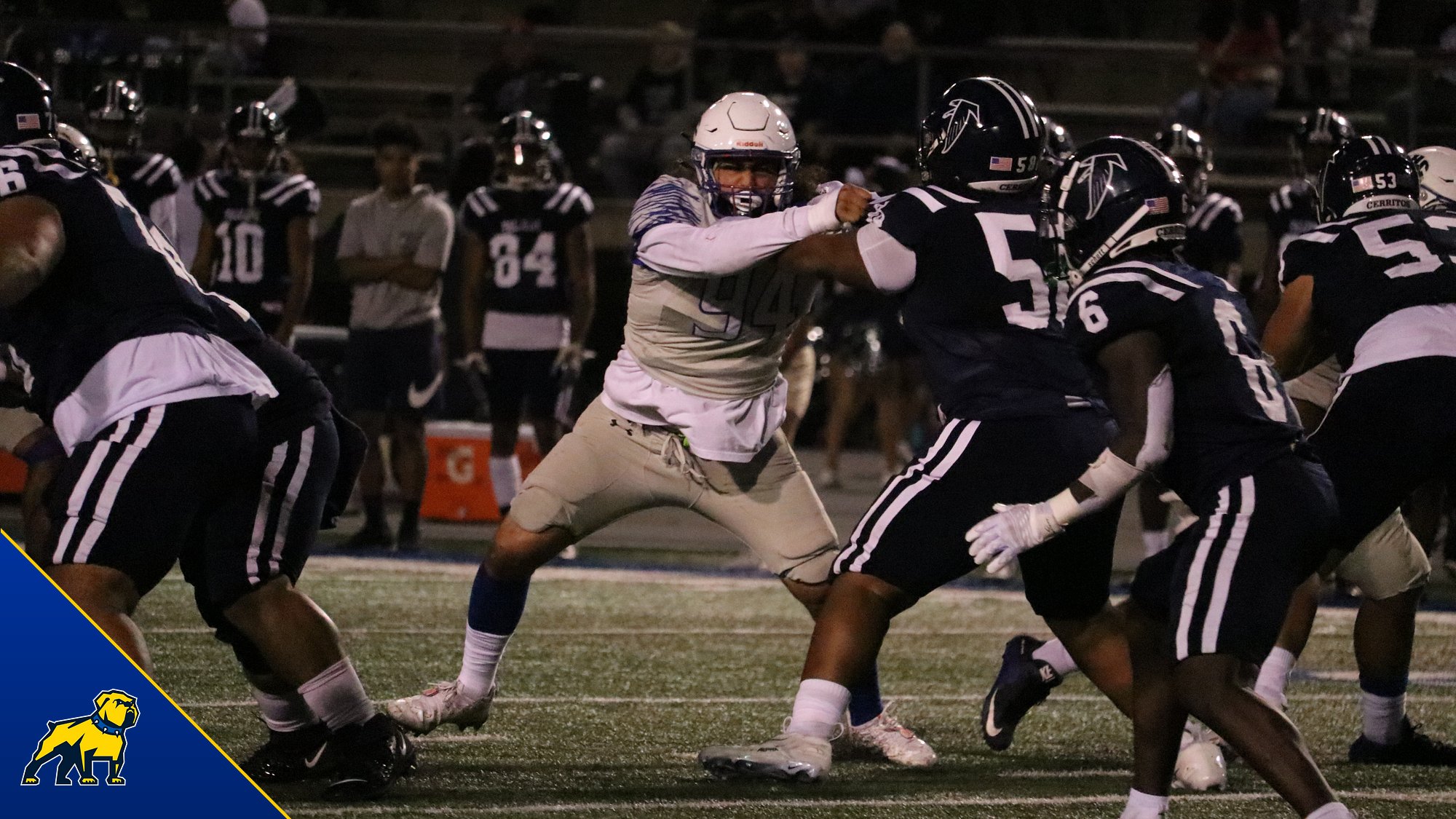No. 16 Bulldogs Edged by No. 7 Cerritos after Late Touchdown