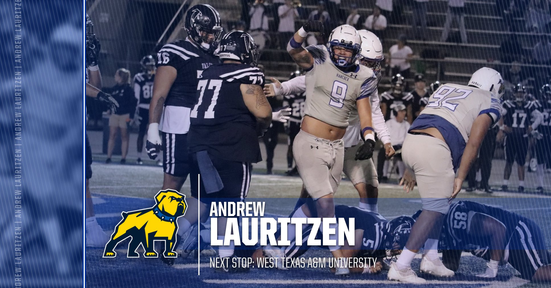 Football's Andrew Lauritzen Heading to West Texas A&M