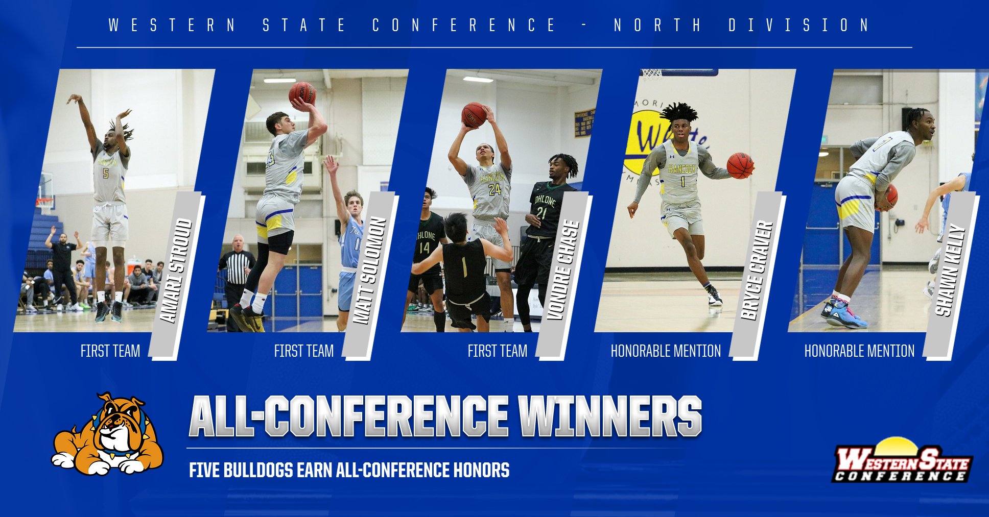 Five Bulldogs Tabbed as All-Conference Selections
