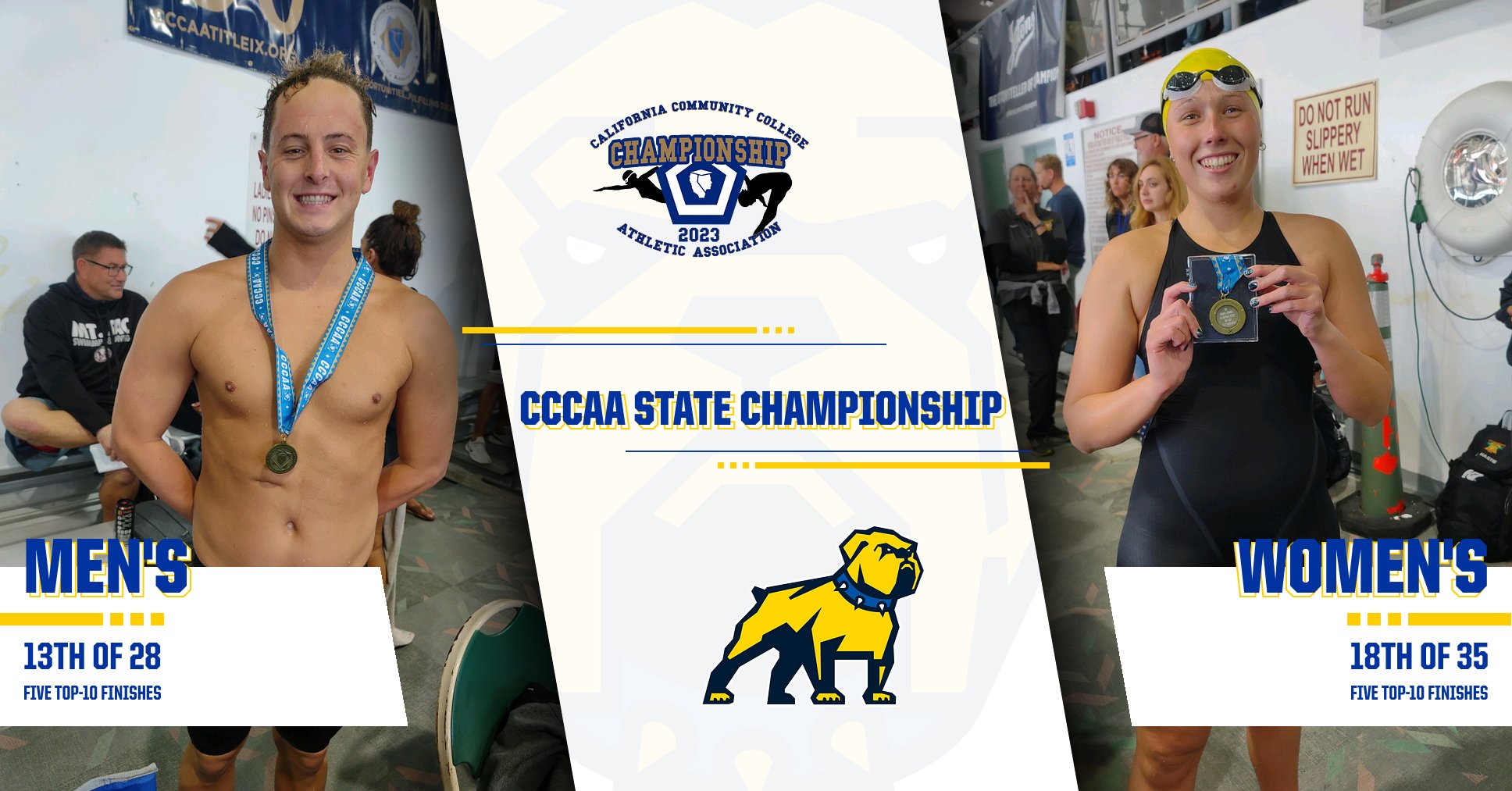 Swim Claims 10 Top-Ten Finishes at CCCAA State Championship