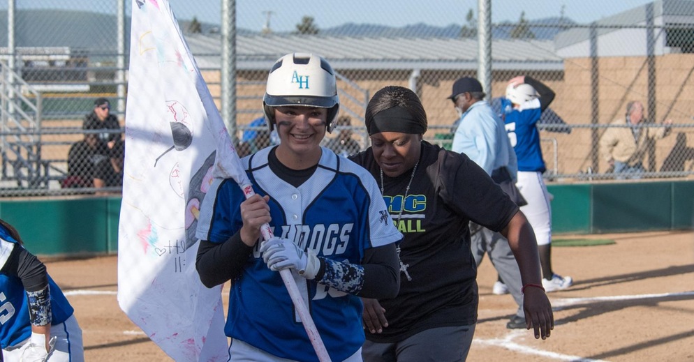 Killough and Ostrander Help Hancock Softball Upset Undefeated and No. 2 Mt. SAC 11-2 in Five Innings