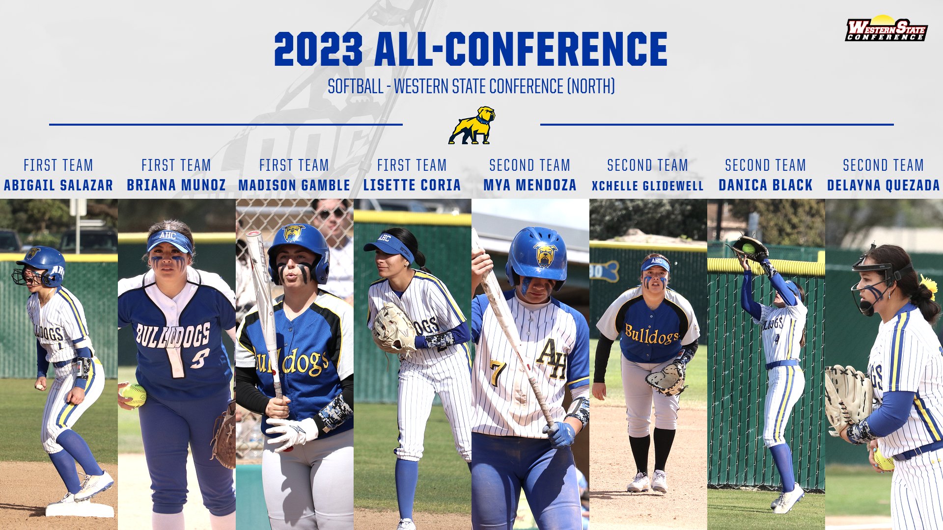 Softball Places Eight on WSC All-Conference List