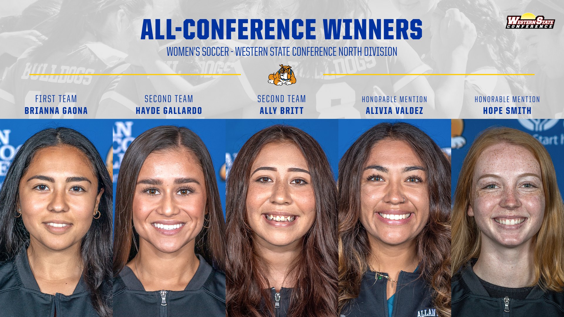 Five Bulldogs Earn All-Conference Honors