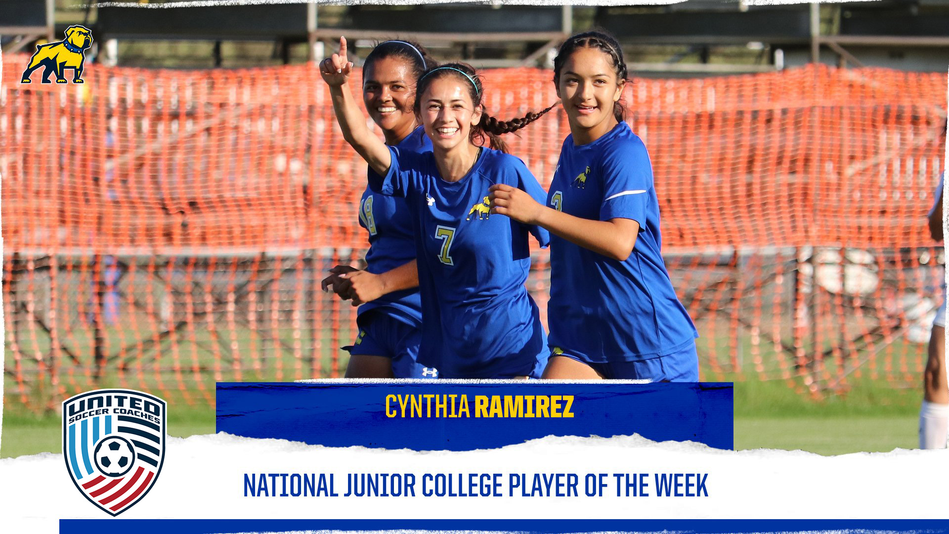 Cynthia Ramirez Named as National Junior College Player of the Week