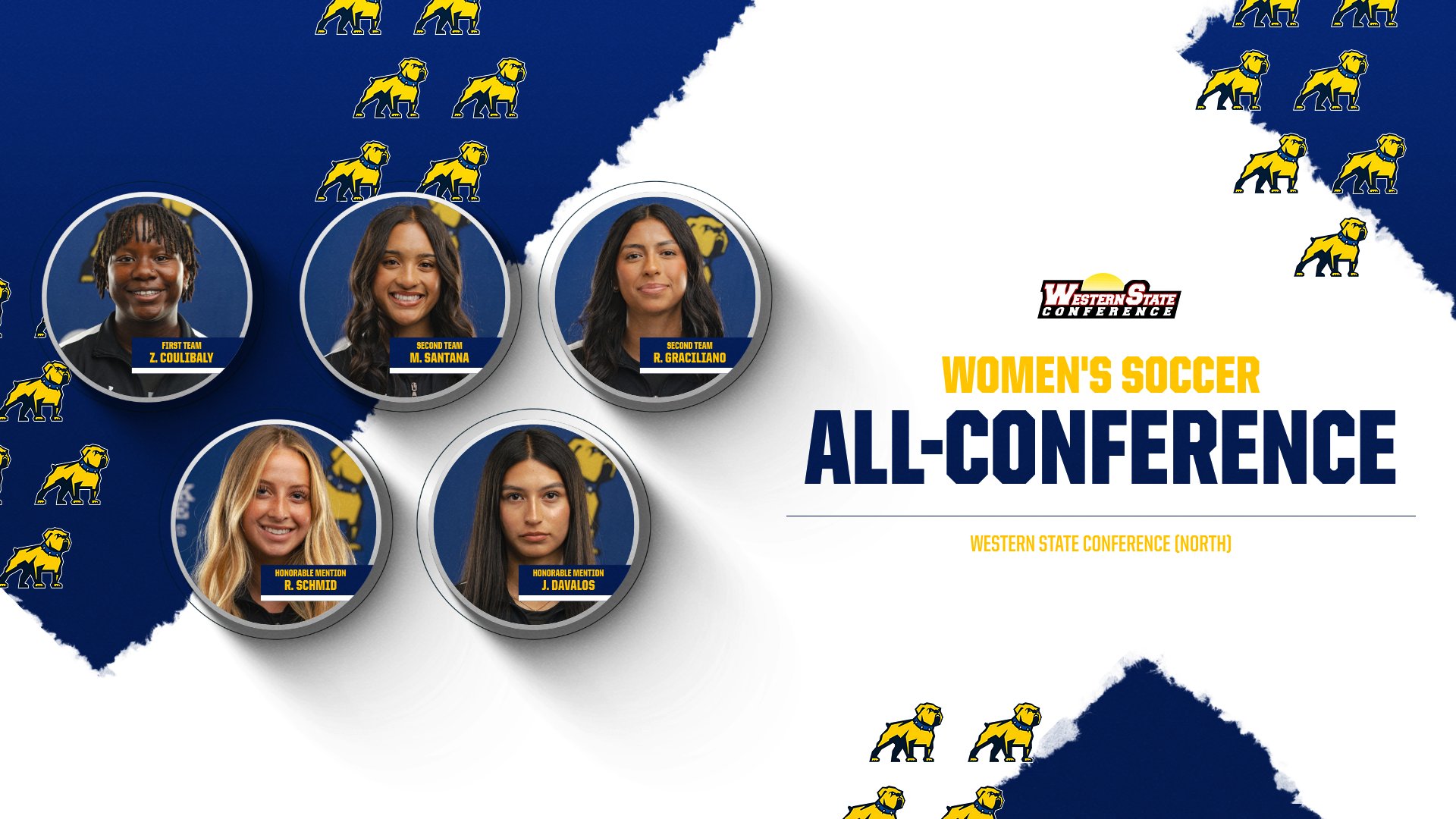 Women's Soccer Places Five on WSC All-Conference List