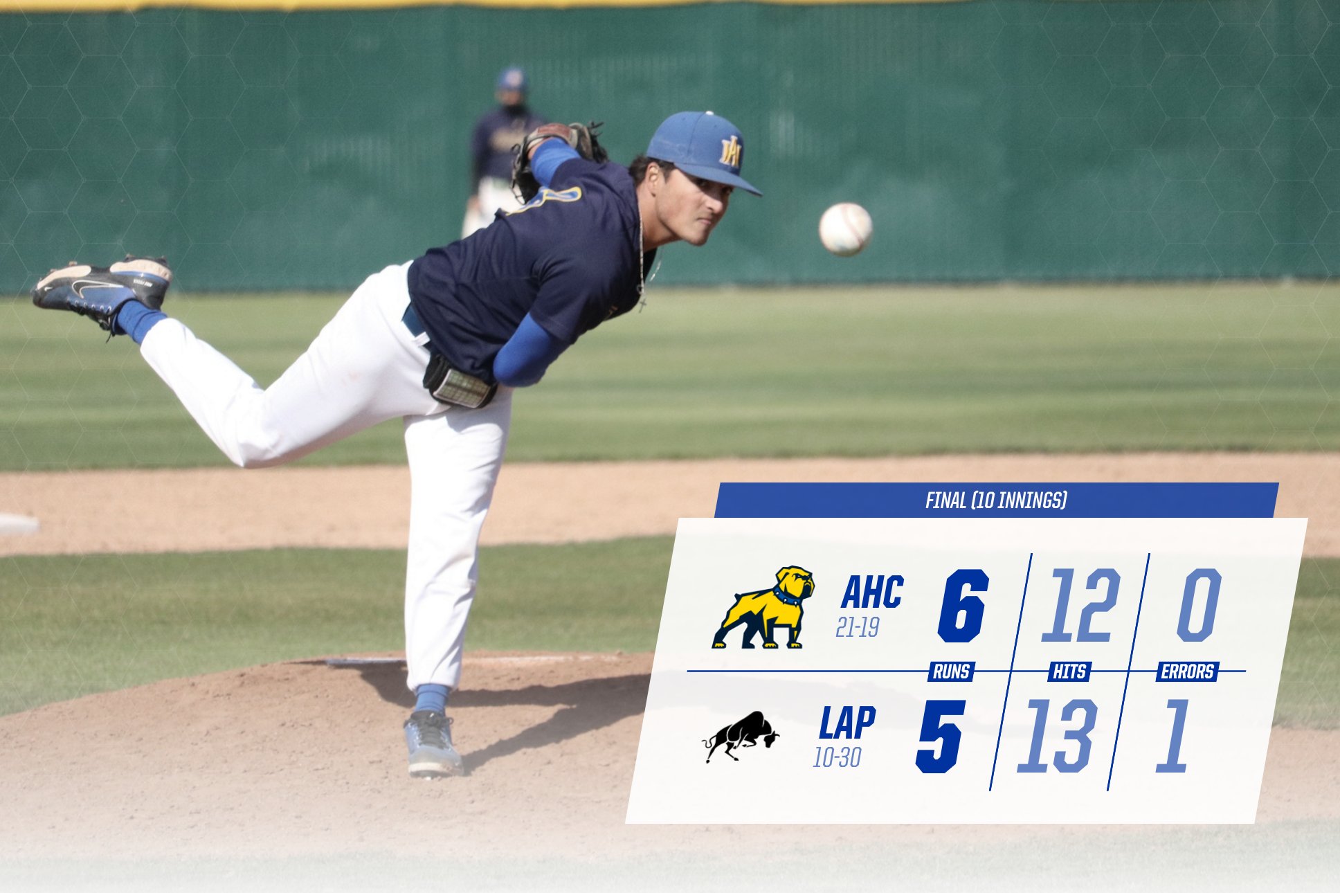 Baseball Ends Season with Extra Inning Win over LA Pierce