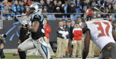 Former Hancock Star Artis-Payne Scores First NFL Touchdown During Carolina's 38-10 Win, Panthers Clinch Home-Field Advantage