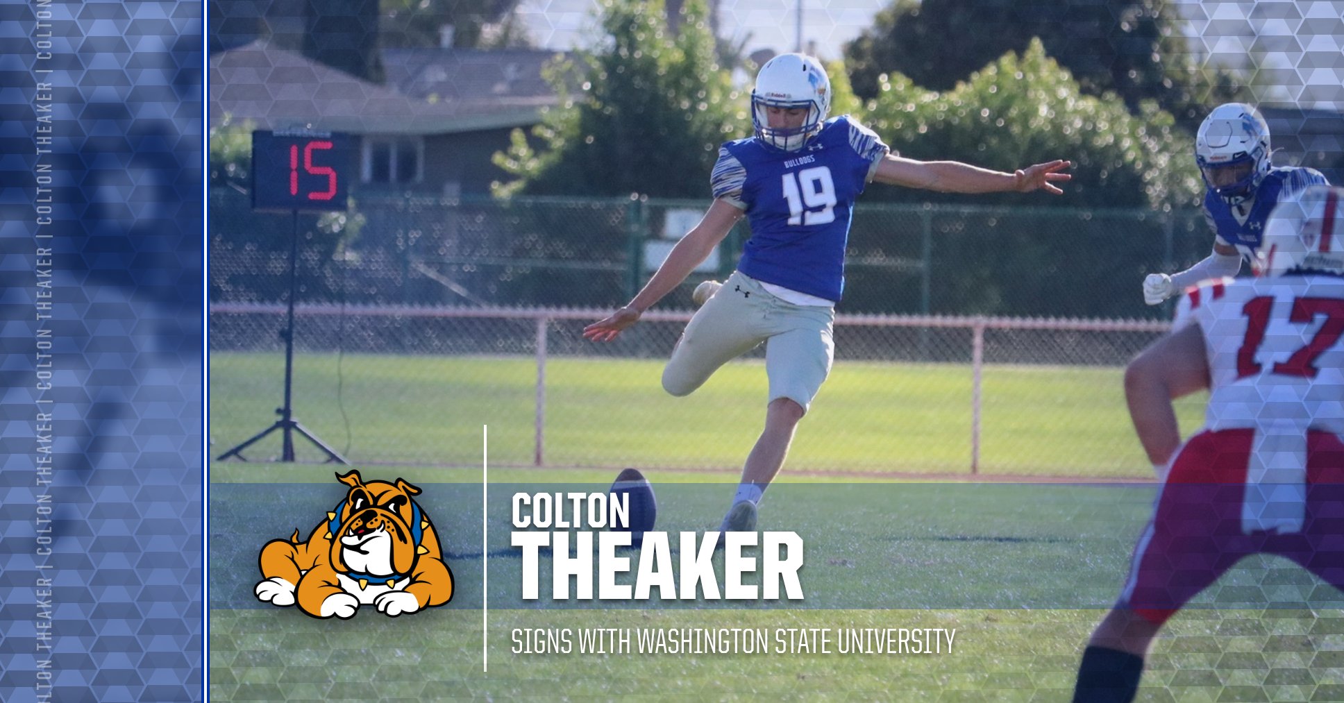 Football's Colton Theaker Signs with Washington State University