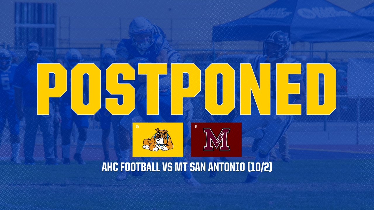 Bulldogs Football Showdown with Mt. San Antonio Postponed