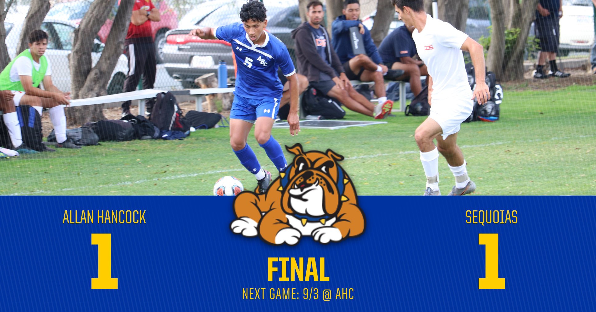 Bulldogs Battle to 1-1 Draw in Home Opener Against COS