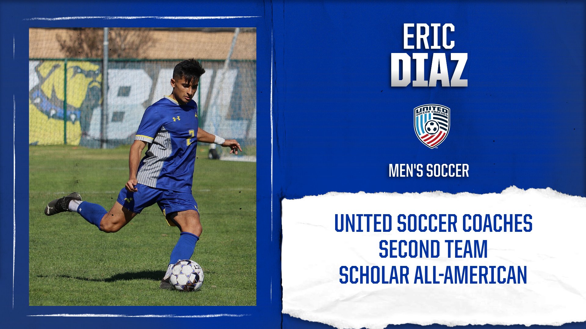 Eric Diaz Tabbed as Junior College Men’s Soccer Scholar All-America Selection