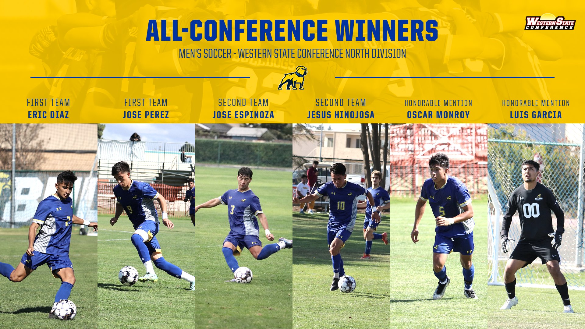 Men's Soccer Places Six on All-Conference List